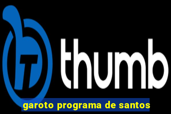 garoto programa de santos